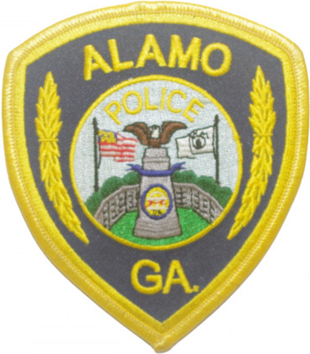 Alamo GA. Police geborduurde patch embleem | Opnaai